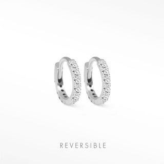 Diamond Hoop | Natalie Wynning Reversible Hoops