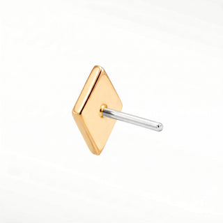Flat Back Earring Diamond of Diamonds 14k Yellow