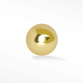 Flat Back Earring Sphere 2.5mm 14k Yellow