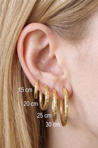 Forged Infinity Gold Vermeil Hoop Earrings