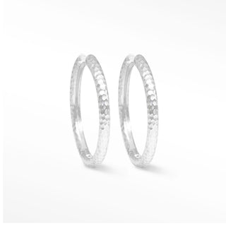 Forged Infinity Hoop Earrings