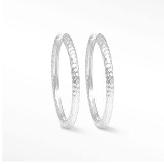 Forged Infinity Hoop Earrings