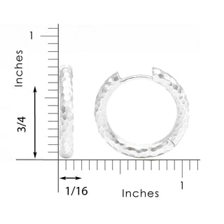 Forged Infinity Hoop Earrings