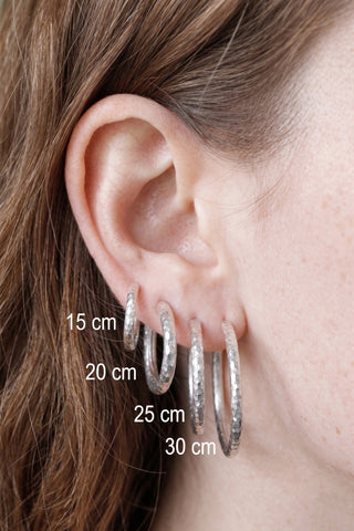 Forged Infinity Hoop Earrings