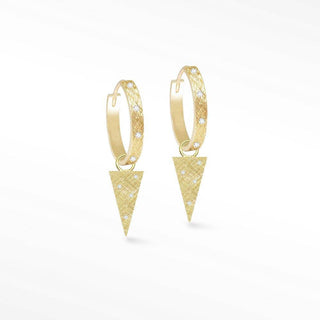 Florentine Dagger 18K Yellow Gold Convertible Earrings - Nina Wynn