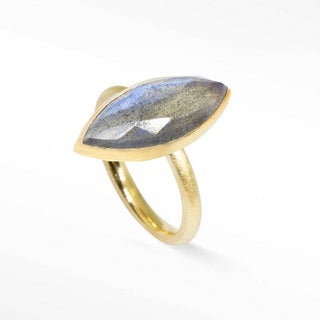 Queen's Claw Labradorite Gold Vermeil Ring - Nina Wynn