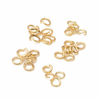 Round Jump Ring Open Yellow Gold Filled 24g (0.50mm)