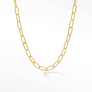 Elite Textured Paperclip Gold Vermeil Chain - Nina Wynn