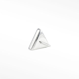 Flat Back Earring Pink Sapphire Aurora 14k White