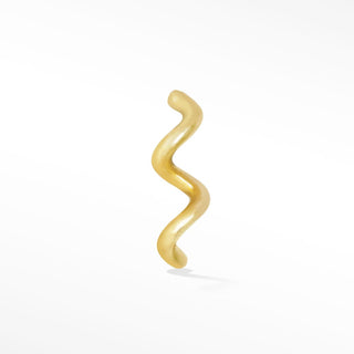 Squeeze Me 14k Yellow Gold Flat Back Threadless Stud Earring - Nina Wynn