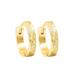Florentine Gold Vermeil Hoop Earrings 15mm - Nina Wynn