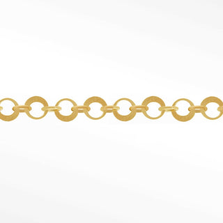 Mirror Hollow Round 3mm 14k Gold Chain Designer Line for Permanent Jewelry - Nina Wynn