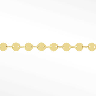 Mirror Round 3mm 14k Gold Chain Designer Line for Permanent Jewelry - Nina Wynn