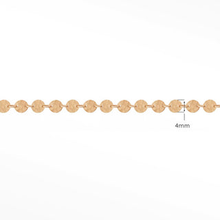 14k Rose Gold Chain Designer Line for Permanent Jewelry - Nina Wynn