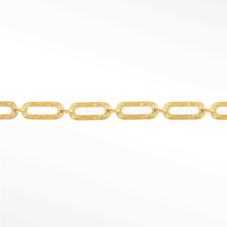 Hammer Paperclip 8mm 14k Gold Chain Designer Line for Permanent Jewelry - Nina Wynn