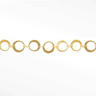 Mirror Hollow Round 4mm 14k Gold Chain Designer Line for Permanent Jewelry - Nina Wynn