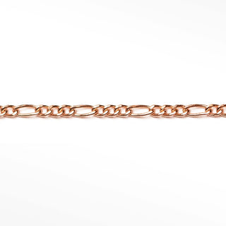 Figaro 1.5mm Rose Gold Filled Chain for Permanent Jewelry - Nina Wynn